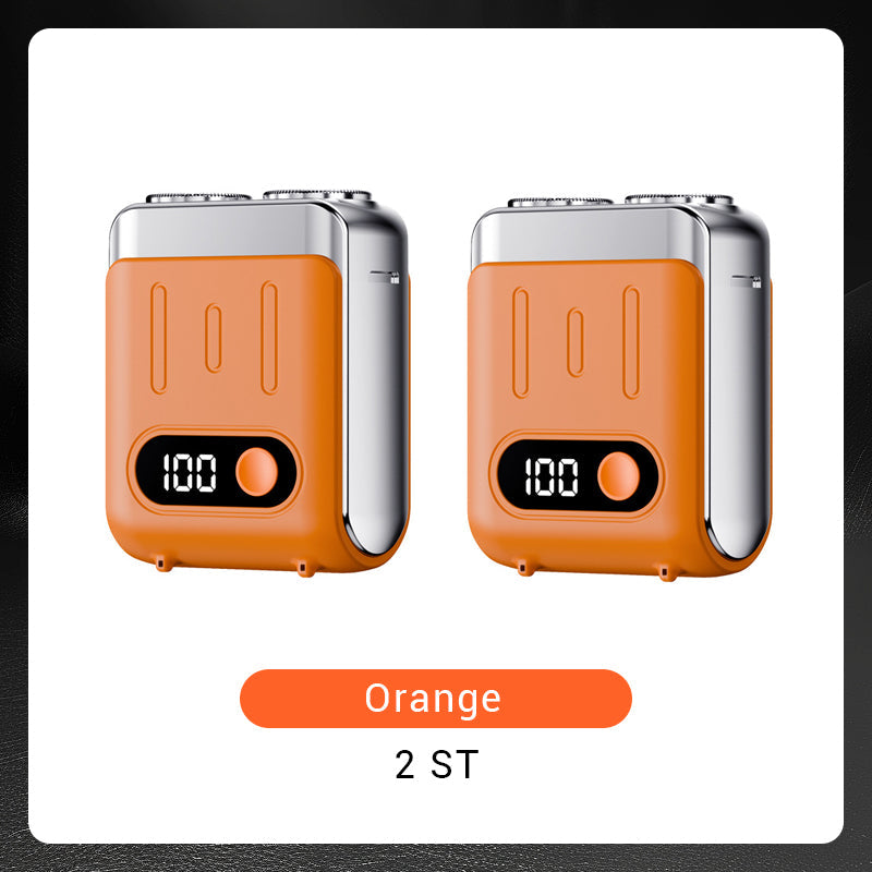 🔥Ny uppgradering🔥Bärbar Mini Roterande Elektrisk Rakapparat för Män