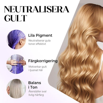Anti-gulnande lila hårmask 💜 Säg adjö till röda höjdpunkter! 💜
