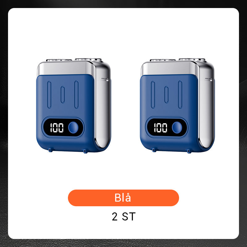🔥Ny uppgradering🔥Bärbar Mini Roterande Elektrisk Rakapparat för Män