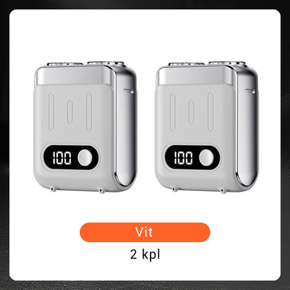 🔥Ny uppgradering🔥Bärbar Mini Roterande Elektrisk Rakapparat för Män