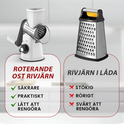🥕Limiterad tid till halva priset-3 i 1 roterande osthyvel grönsaksrivare