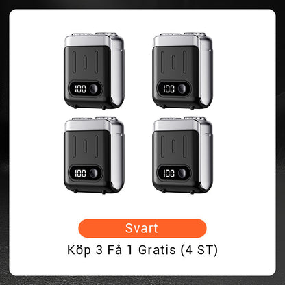 🔥Ny uppgradering🔥Bärbar Mini Roterande Elektrisk Rakapparat för Män