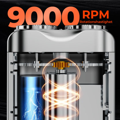 🔥Ny uppgradering🔥Bärbar Mini Roterande Elektrisk Rakapparat för Män