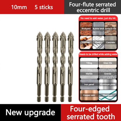 🔥2026 Hot Sale🔥Hög kvalitet 4-Flute Serrated Eccentric Drill Bit Set