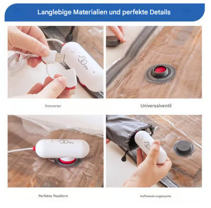 ⏰2026 Nyheter 80% rabatt Begränsad tid🔥USB Elektrisk Vakuumkompressionspåse - Spara utrymme och resa lätt!