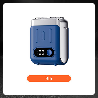 🔥Ny uppgradering🔥Bärbar Mini Roterande Elektrisk Rakapparat för Män