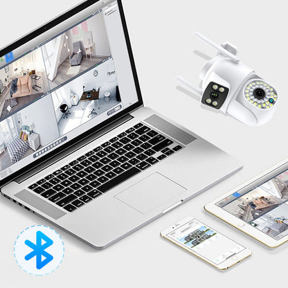 🔥Nya kampanjer - 50% procents rabatt🔥HD-övervakningskamera med dubbla linser och automatisk spårning