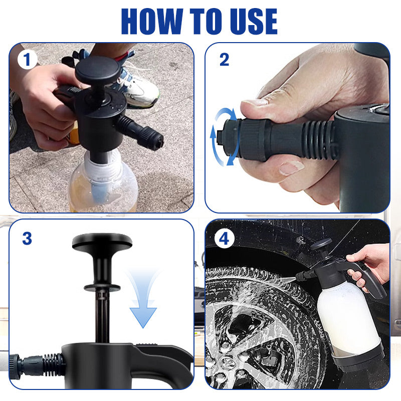 🔥2026 Varm försäljning💦2L pumpskumspruta för rengöring🎁Få den största rabatten i historien under en begränsad tid