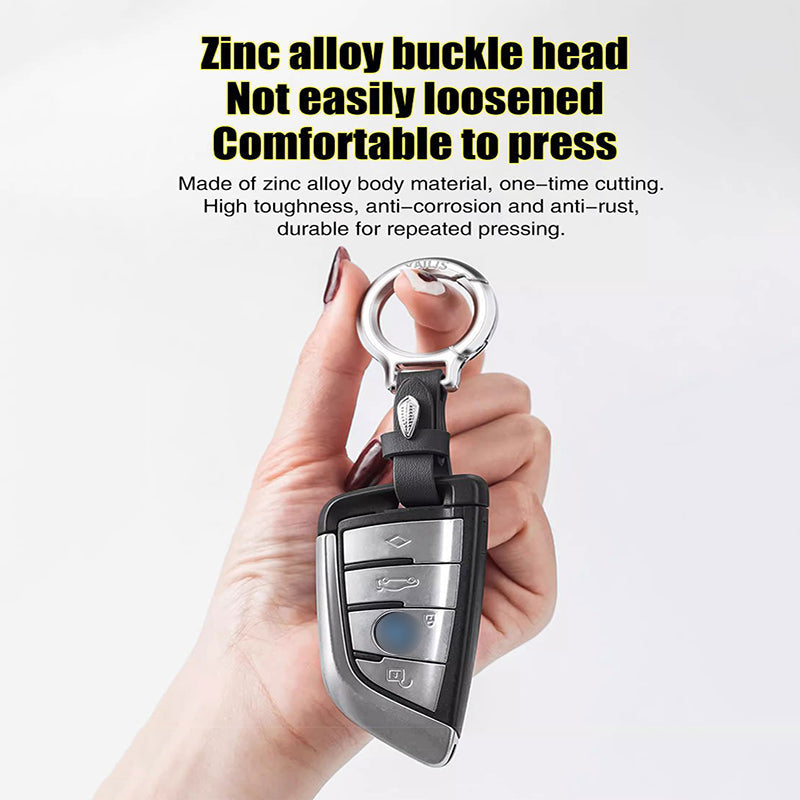 Lyxig Läder Bilnyckelring