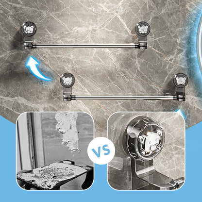 🛁 Light Luxury No-Punch – infällbar handdukshängare med sugkopp✨