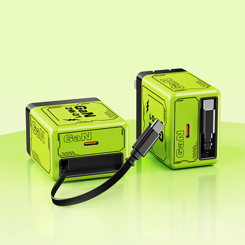 ⏳Begränsat tidserbjudande! Köp 3 få 2 gratis ⏰ Quick Charge Adapter med kabel och infällbar C-kontakt.