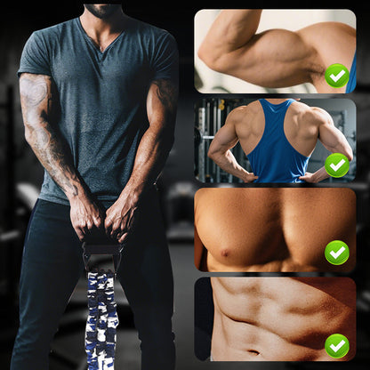 🏋️‍2026 ny modell💪Naturlatex 3-håls resistansbår (🔥50 % rabatt)