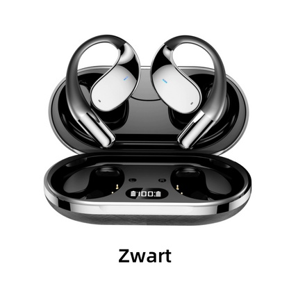 🎧✨ Trådlösa Öppna Öronshörlurar med LED-display