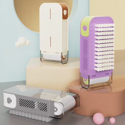 Multifunktionell tvålbox med skrubbfunktion och förvaringsdispenser