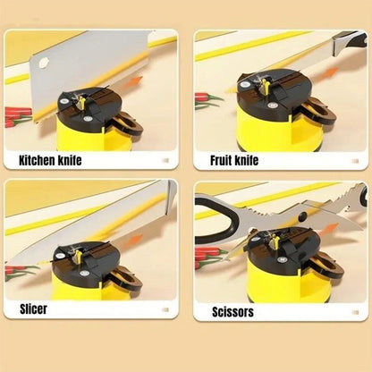 Mini Knife Sharpener with Suction Base