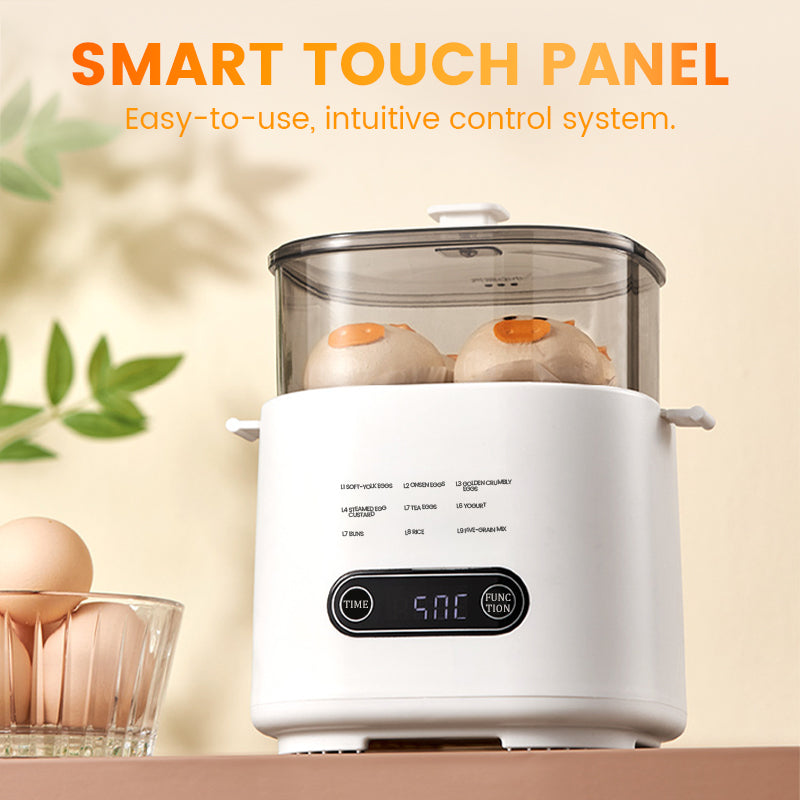 🎁2026 Nytt design🥚✨Mini multifunktionell äggkokare med smart touchpanel